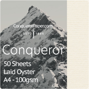 SMALL PACK - TINT:Oyster, FINISH:Laid, PAPER:100gsm, SIZE:A4-210x297mm, QTY:50Sheets, WATERMARK:Yes 